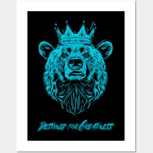 Destined For Greatness (Teal) Posters and Art